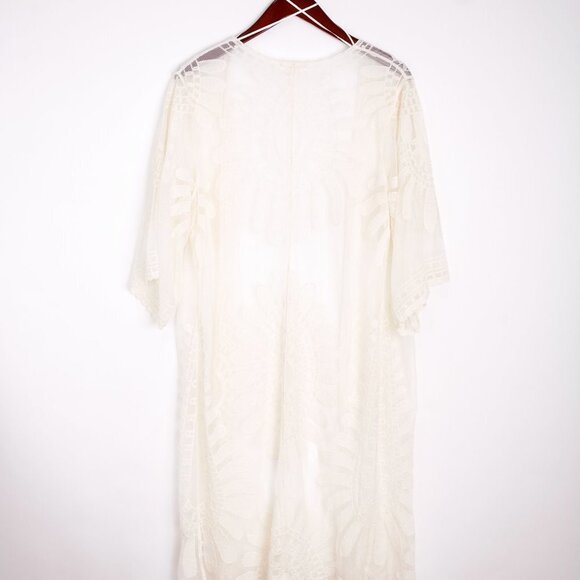 Boho Festival Womens Summer Shaw - Bathing Suit Cover Size Small   100% Cotton - Picture 5 of 10